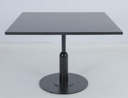 Wood Top Bedside Coffee Table Stainless Steel Base Luxury Modern