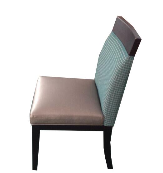 Chaises modernes en bois solides bleues de salle à manger de meubles pour des restaurants, finition d'unité centrale 0
