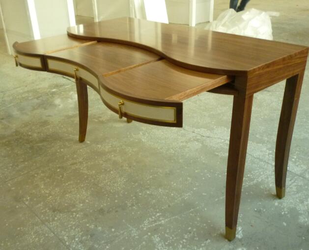 Meubles contemporains en bois de chambre à coucher de bureau avec les jambes en bois solides 1