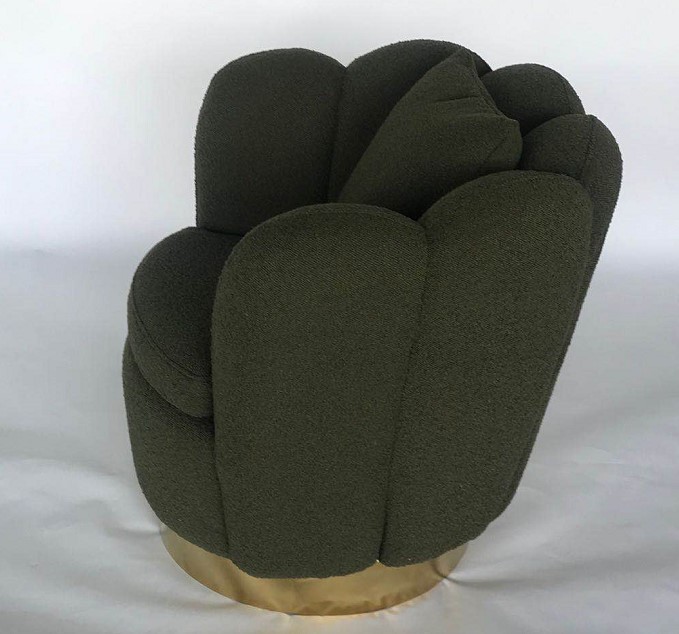Chaise longue de salon de Teddy Bear Fabric 75*70*75cm 0