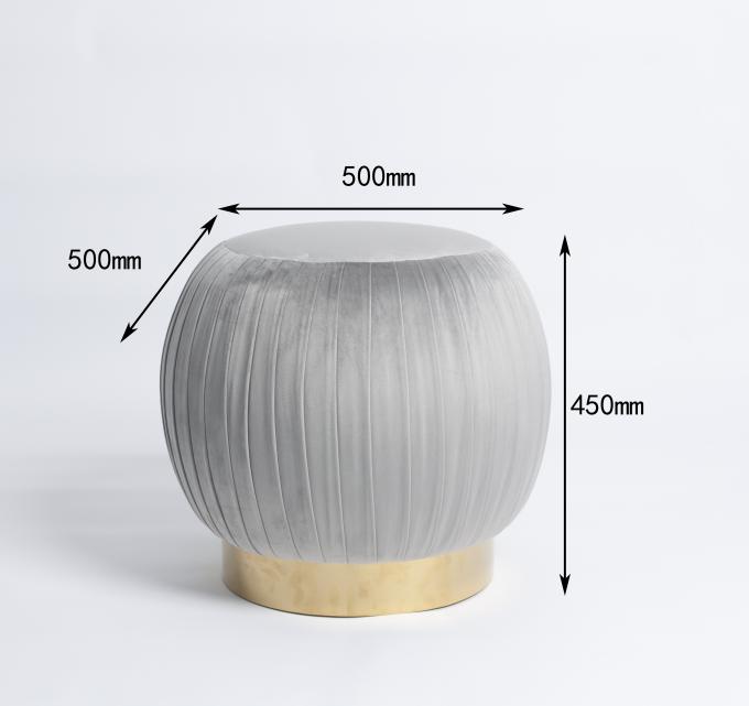 Les meubles à la maison modernes Seat doux plissé rougissent Ottoman/tabourets 0