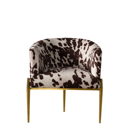 L'animal de luxe imprime des chaises de salle à manger de meubles de 74*74*78cm 0