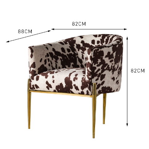 L'animal de luxe imprime des chaises de salle à manger de meubles de 74*74*78cm 1