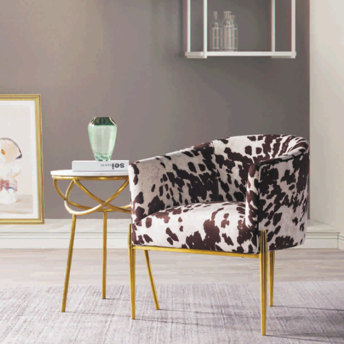 L'animal de luxe imprime des chaises de salle à manger de meubles de 74*74*78cm 2