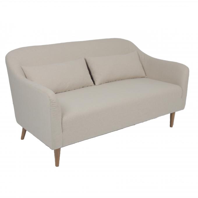 ODM classique 2 de toile Seater Sofa With Wooden Leg 0
