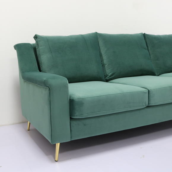 Salon Sofa With Metal Leg d'ODM de Forest Green 0