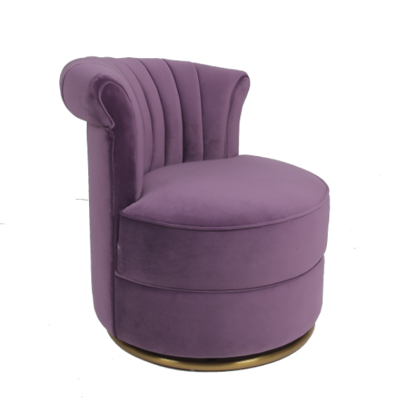 Salon à la maison Sofa Chair du tissu H75cm de velours 1