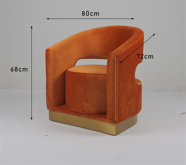 salon Sofa With Hollow Design Back de loisirs de 68cm H 0
