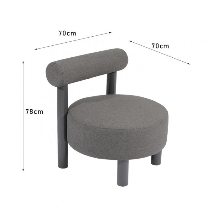 le salon géométrique de forme de 70*70*78cm couche pour diner de restaurant de café 0