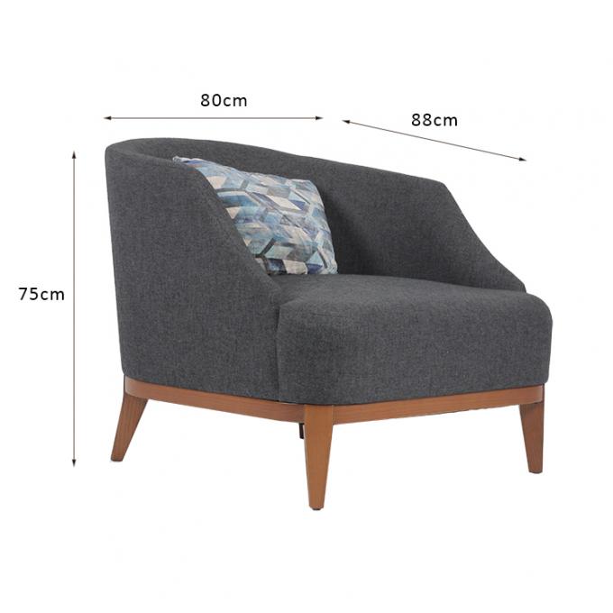 Chaise longue en cuir à extrémité élevé de cadre en métal de meubles d'hôtel occasionnelle 0