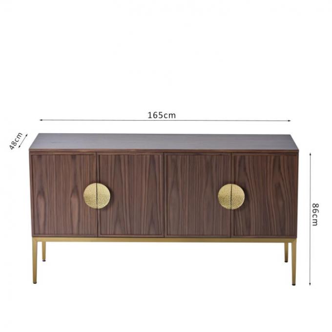 Le Cabinet TV de vin de H86cm tiennent le bois solide de meubles de chambre à coucher d'hôtel de luxe 0