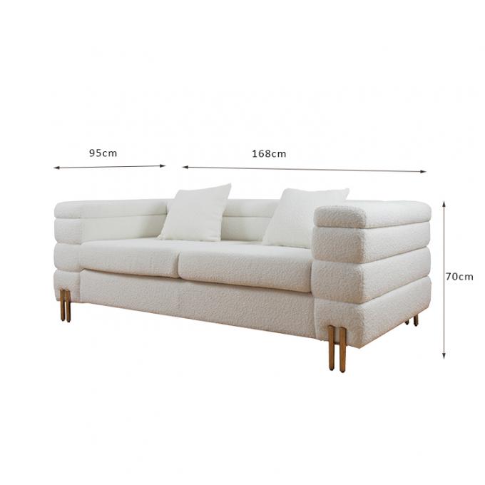 Tissu à extrémité élevé moderne Sofa Furniture Solid Wood fait sur commande de velours 0