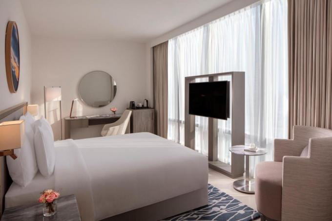 Les meubles en cuir de chambre d'hôtel d'unité centrale ont placé le style moderne disponible d'OEM cinq étoiles 0