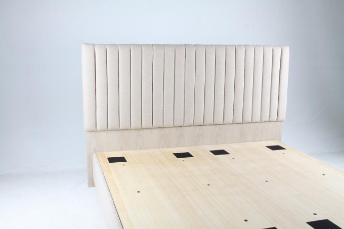 Les ensembles de meubles de chambre à coucher d'hôtel incluent la couleur blanche et le Roi Bed de meubles fixes 1