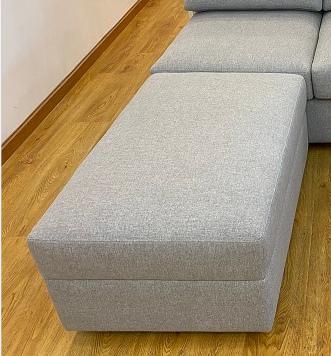 Salon moderne fait sur commande Sofa With Solid Wood Frame de tissu de velours 0