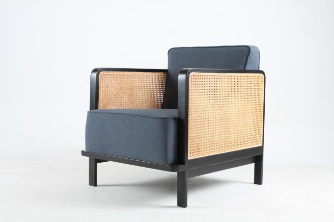 Le salon arrière canné de tissu de toile préside le mobilier d'hôtel d'étoile de luxe 1