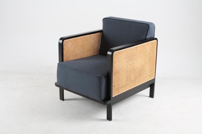 Le salon arrière canné de tissu de toile préside le mobilier d'hôtel d'étoile de luxe 2