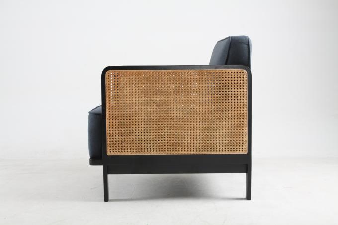 Le salon arrière canné de tissu de toile préside le mobilier d'hôtel d'étoile de luxe 3