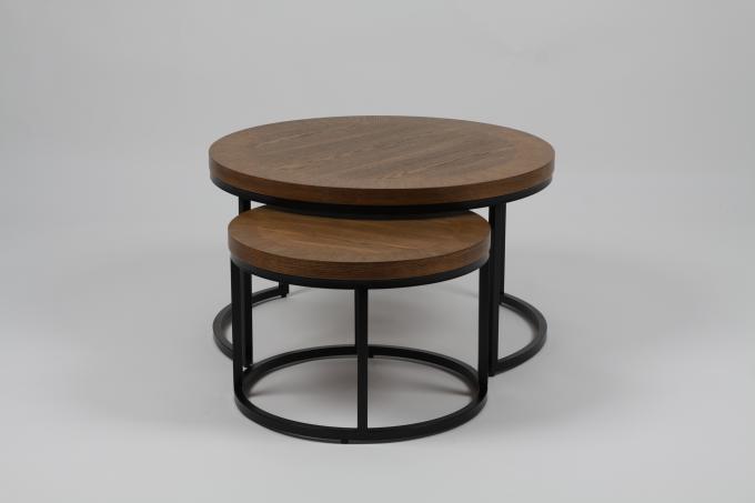 Tableau de barre de café de barre de fer rétro et diamètre 80X45 de combinaison de chaise 1