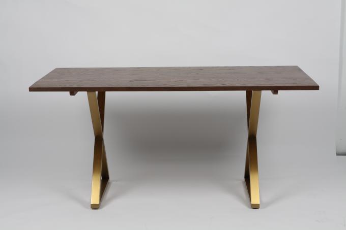 Gris en bois de table de salle à manger de forces de défense principale de dessus de fer de Modern Family 1