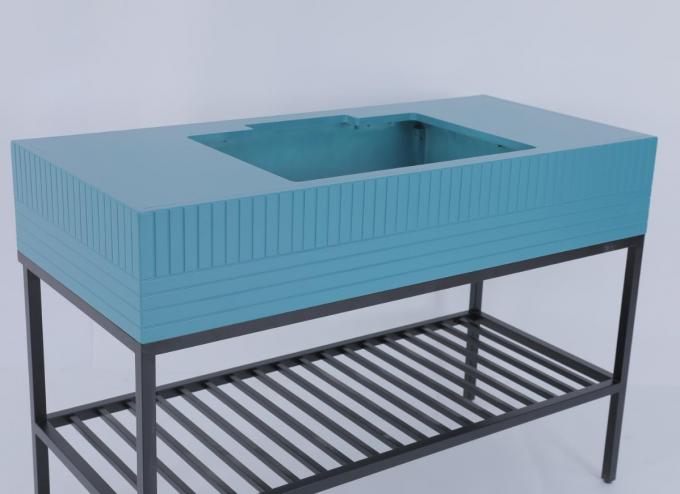 Vanité moderne faite sur commande inoxydable de salle de bains avec la console en métal 2