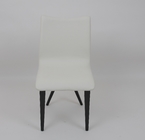 White Leather Fabric Furniture Dining Room Office Chairs Luxury Modern