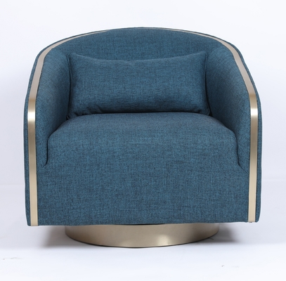 acheter Sofa simple confortable moderne de fauteuil de salon de tissu bleu pour la chambre à coucher d'hôtel fabrication en ligne