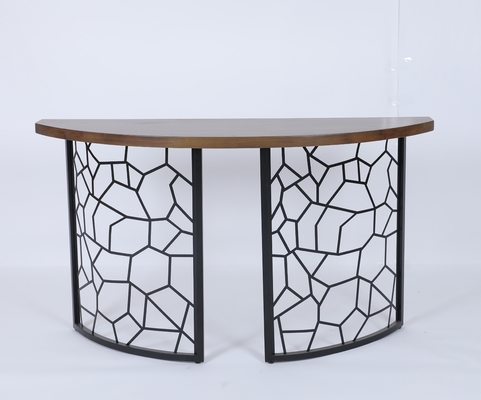acheter Table de console avant incurvée par coutume avec la base supérieure et décorative en bois de fer fabrication en ligne