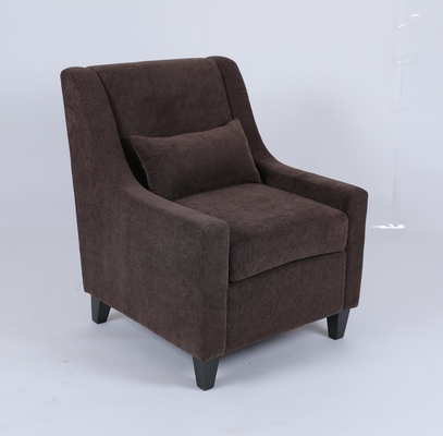 acheter Velours élégant adapté aux besoins du client de fauteuil de cadre en bois moderne de tissu fabrication en ligne