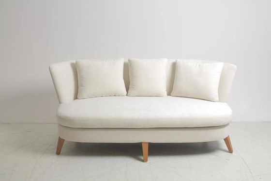 acheter Tissu moderne élégant de velours avec le cadre en bois Sofa Set For Home Furniture fabrication en ligne
