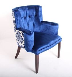 acheter Blue Velvet a orné les meubles à la maison de chaise, salon en bois de fauteuils dinant la chaise fabrication en ligne