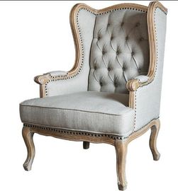 acheter Chaise en bois rustique européenne de loisirs pour la chambre à coucher, fauteuils tapissés antiques fabrication en ligne