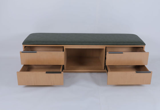 acheter Banquette de bagages en bois pour hôtels commerciaux de luxe avec tiroirs fabrication en ligne