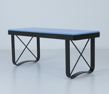 acheter Benjamin bleu haut carré Petite table basse métallique de style moderne fabrication en ligne