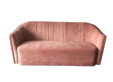 acheter 2018 chauds le nouveau velours de rose de la conception a orné le sofa de meubles de salon, sofa de mariage de velours fabrication en ligne