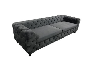 acheter Le bouton noir de velours a orné le sofa de Chesterfield pour le sofa de salon fabrication en ligne