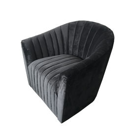 acheter Sofa simple contemporain de nouvelle conception de fantaisie, sofa noir de mariage d'événement de sofa de velours fabrication en ligne