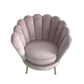 acheter Épouser le sofa de velours d'événement, sofa rose de velours de tapisserie d'ameublement avec la jambe d'acier inoxydable fabrication en ligne