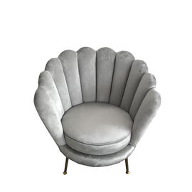 acheter Épouser le sofa de velours d'événement, sofa gris de velours de tapisserie d'ameublement avec la jambe d'acier inoxydable fabrication en ligne