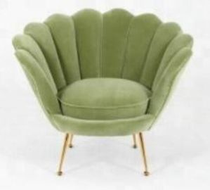 acheter Épouser le sofa de velours d'événement, sofa vert de velours de tapisserie d'ameublement avec la jambe d'acier inoxydable fabrication en ligne