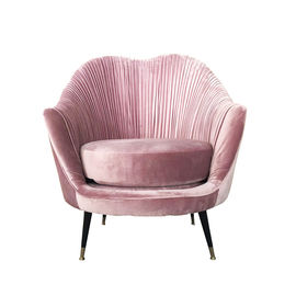 acheter chaise simple de sofa de nouveau de la conception 2018 velours fait sur commande de rose fabrication en ligne