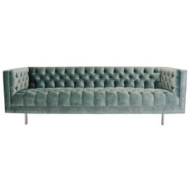 acheter Sofa classique de luxe de salon de velours de recliner de meubles européens avec à base métallique d'or fabrication en ligne