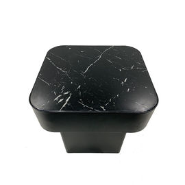 acheter table basse noire supérieure de marbre noire moderne de cadre de fer de nouvelle conception de luxe pour les meubles à la maison fabrication en ligne