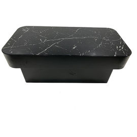 acheter Tableau de thé moderne de luxe de fer de base de marbre de table basse noire de salon fabrication en ligne