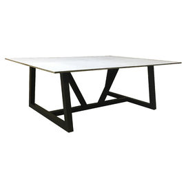 acheter Nouvelle pierre adaptée aux besoins du client ou table basse noire supérieure en bois de salon d'acier inoxydable fabrication en ligne