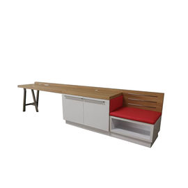 acheter Panneau à haute brillance de Hilton Garden Inn Modern Luxury avec le bureau balayé de support de bagages de tapisserie d'ameublement d'acier inoxydable fabrication en ligne