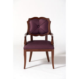 acheter Chaises solides élégantes de meubles de salon de cadre de noix avec le tissu de Blackberry de tapisserie d'ameublement fabrication en ligne
