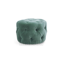 acheter Le bouton tapissé de velours de vert de meubles de Seat Ottoman a orné des selles d'Ottoman de velours fabrication en ligne