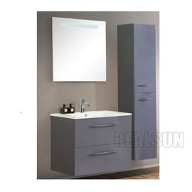 acheter La vanité blanche brillante élevée de salle de bains de forces de défense principale a adapté des meubles aux besoins du client avec des jambes en métal fabrication en ligne
