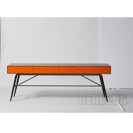 acheter Bureau d'hôtel de cadre en bois avec les tiroirs et le cadre enduit de la poudre noire solides solubles fabrication en ligne